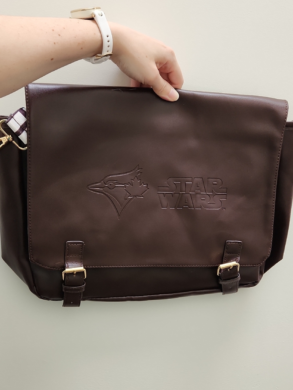 Star Wars Blue Jays 2022 Giveaway Dark Brown Messenger/Laptop  Bag